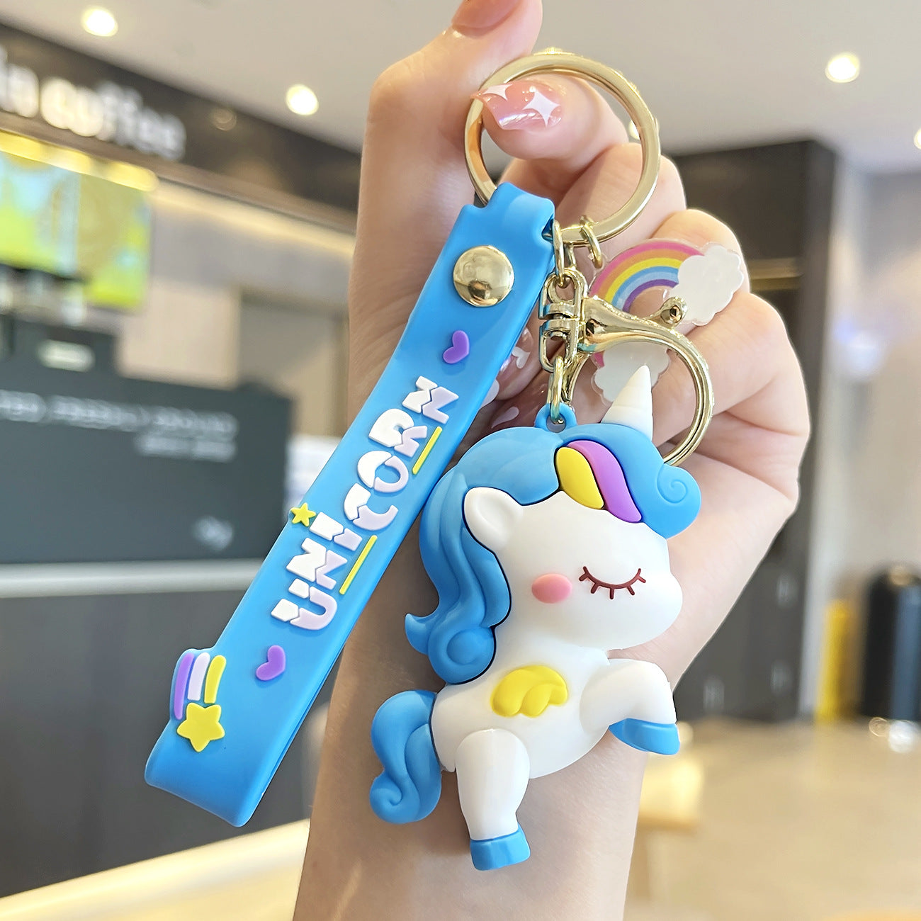 Lindo llaves de unicornio de fantasía al por mayor