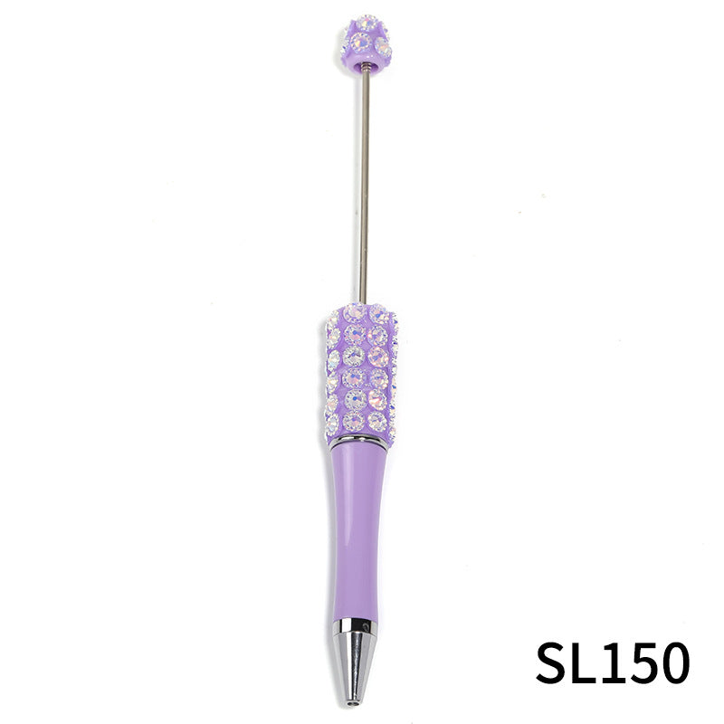 Wholesale 10pcs Heavy Industries Colorful Lace Resin Diamond DIY Multi Color Plastic Rotary Ballpoint Pen
