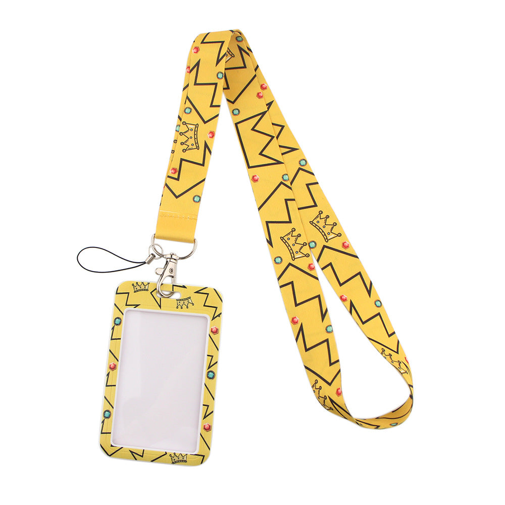 Wholesale Gay Plaid Polyester Badge Lanyard