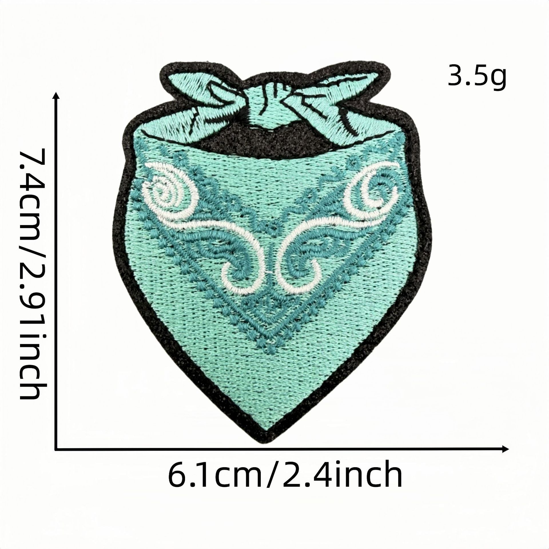 Wholesale Turquoise Western Cowboy Embroidered Iron On Patches Leopard Bow Plaid Heart Designs DIY Decorative Accent For Shoes Hats Everyday Use