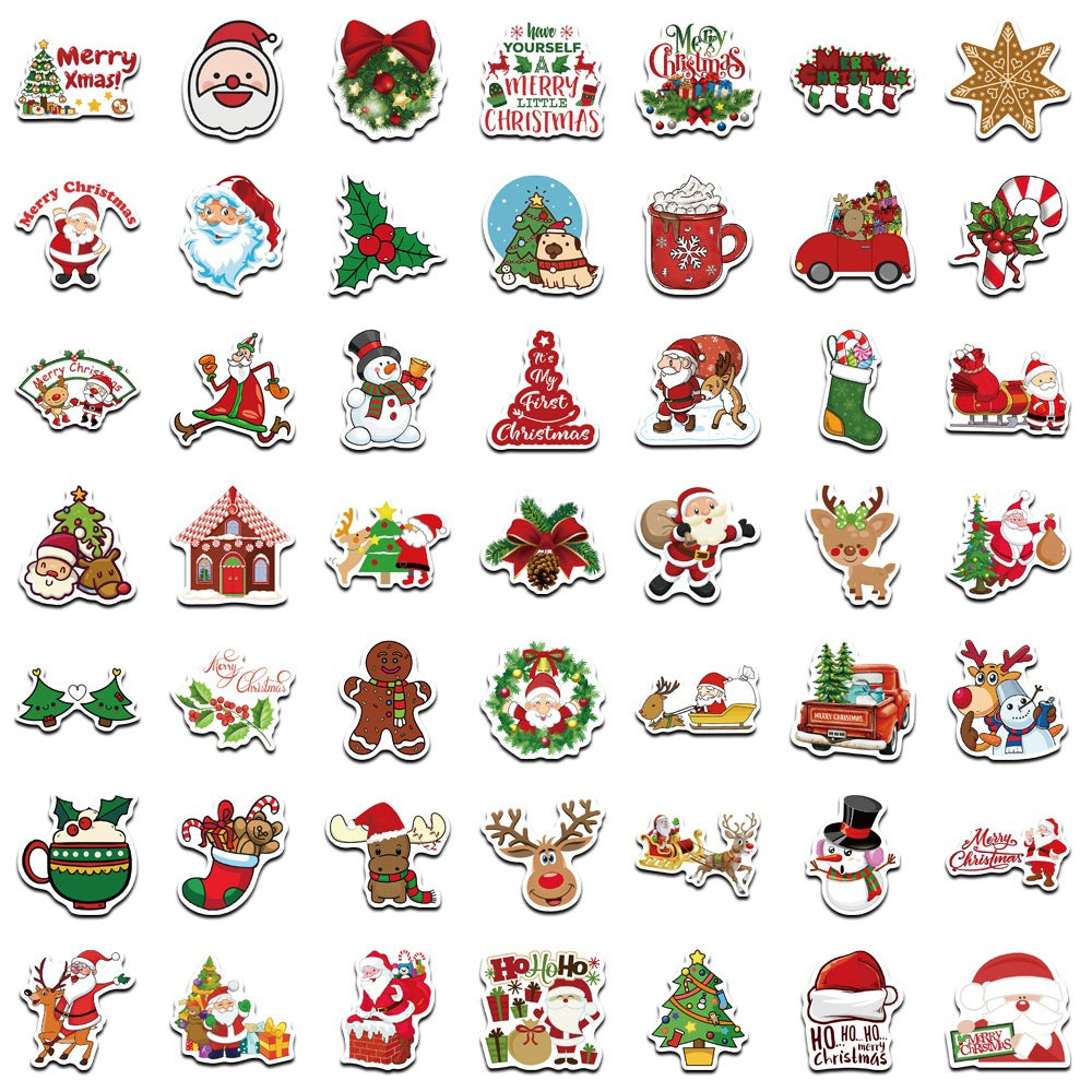 Wholesale 100pcs Color Christmas Series Sticker