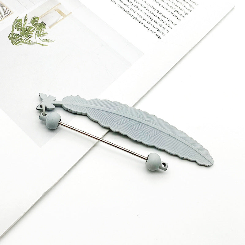 Wholesale New Leaf Shaped Candy Colored DIY Beadable Pens