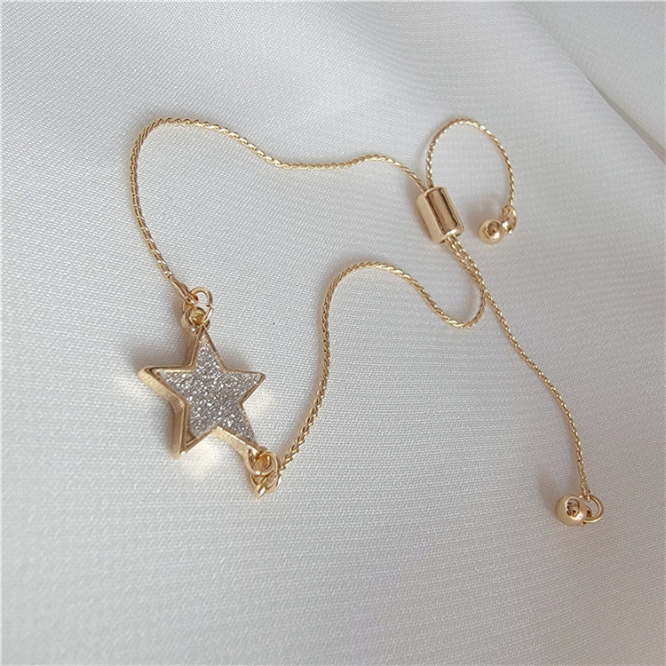 Wholesale Sweet Temperament Five Star Adjustable Alloy Bracelet
