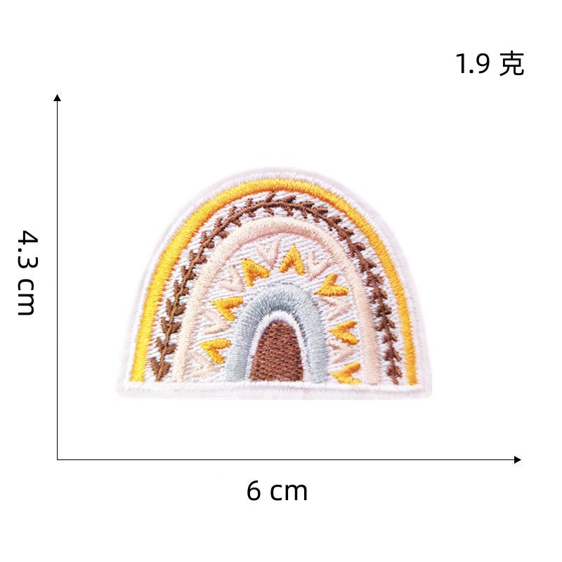 Wholesale Embroidered Butterfly Cartoon Floral Iron On Patch For Hat Decorative Fashion Accessory