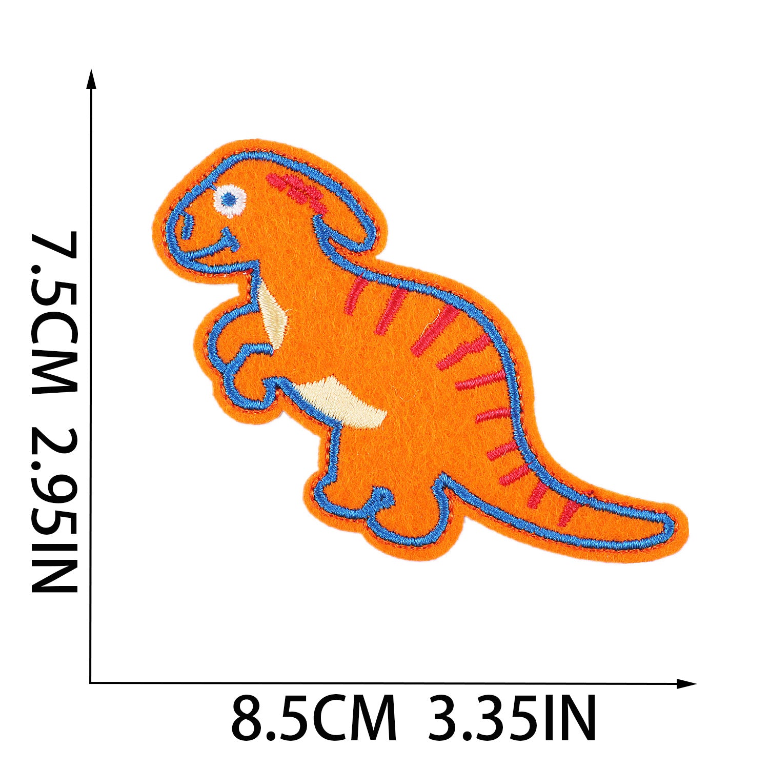 Wholesale Cute Cartoon Dinosaur Embroidery Patch Dino Sew On Applique For Clothing DIY Craft Boutique Resale Gift