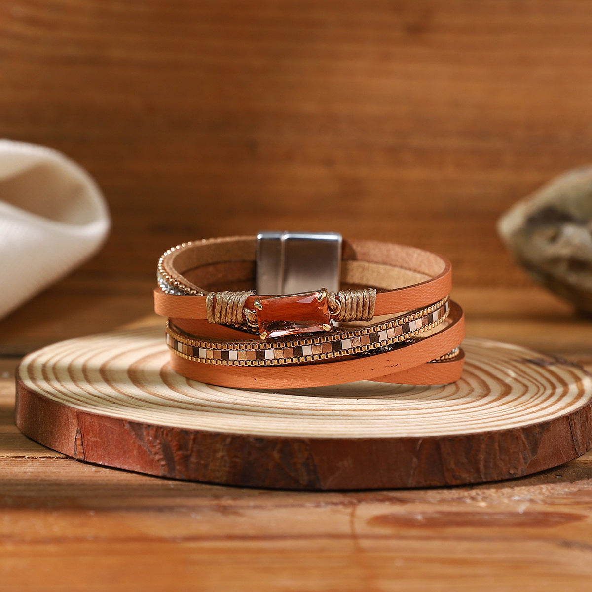 Wholesale Retro Street Style Bracelet  Layered Bracelet Set