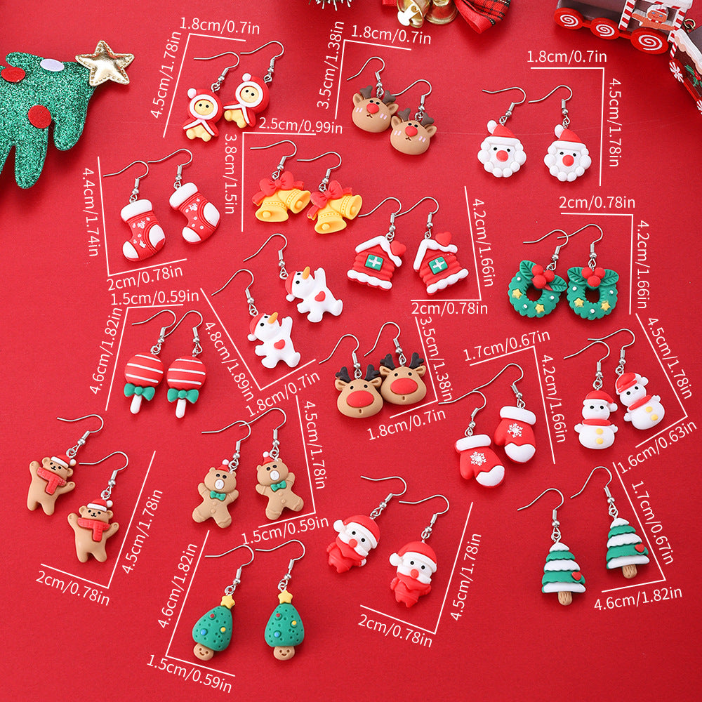 Wholesale Cute  and Reindeer Earrings for Christmas