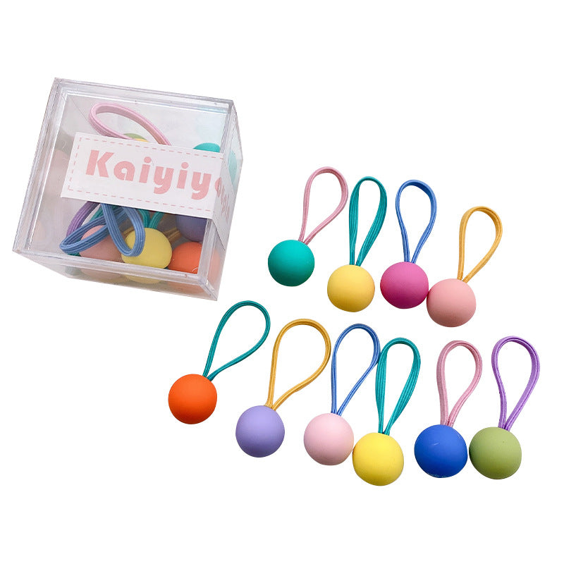 Wholesale Resin Candy Color Kids Hair Ties