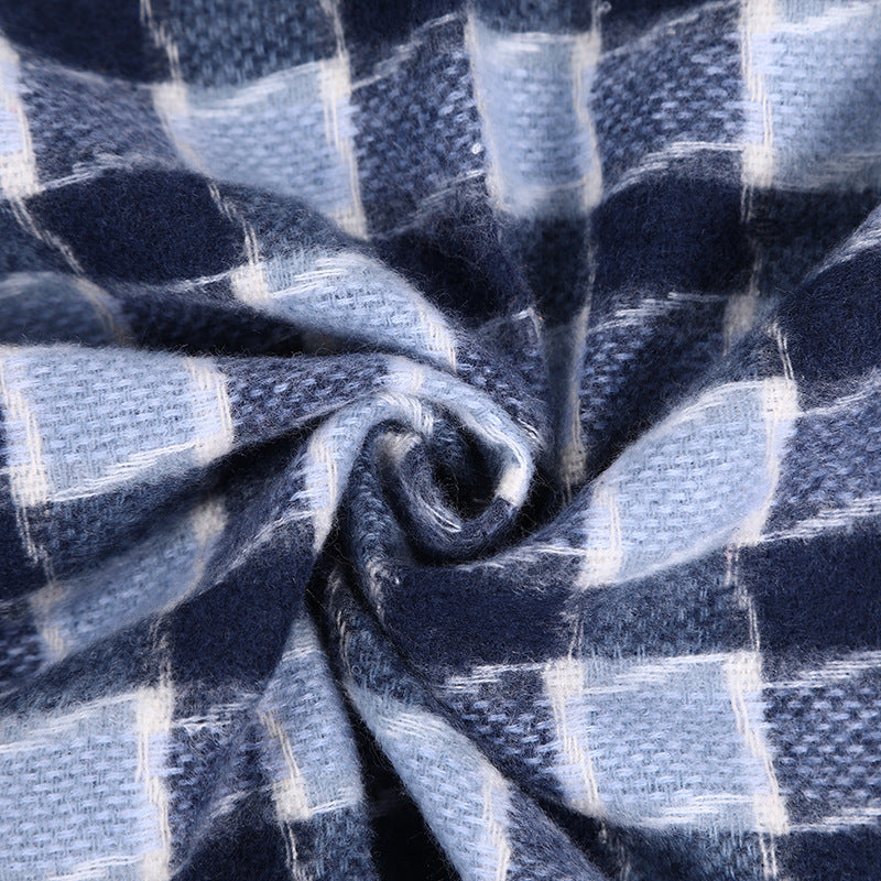 Wholesale Long Imitation Cashmere Small Plaid Scarf