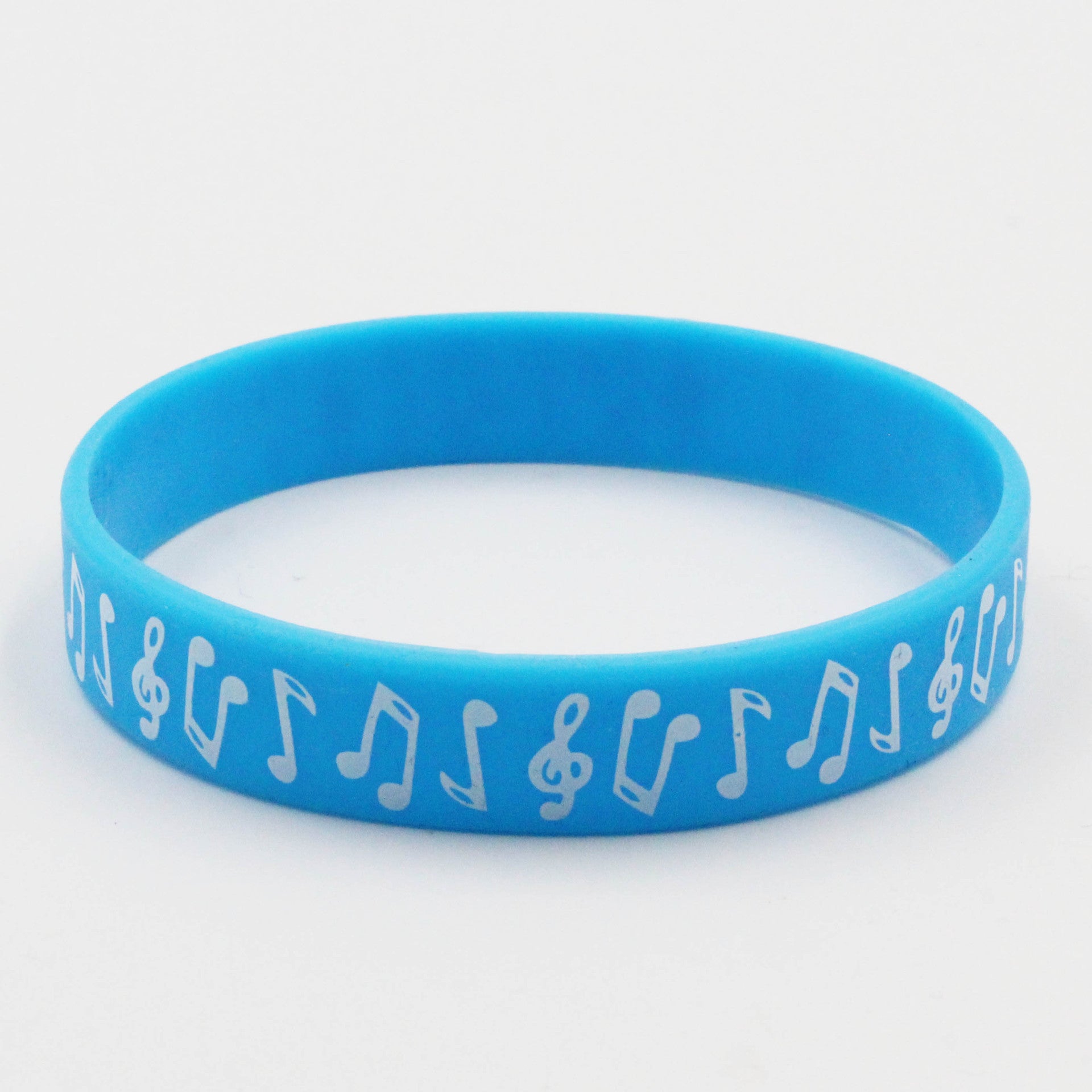 Música impresa al por mayor Notas de música Peripherales Ghana Silicone Bracelet