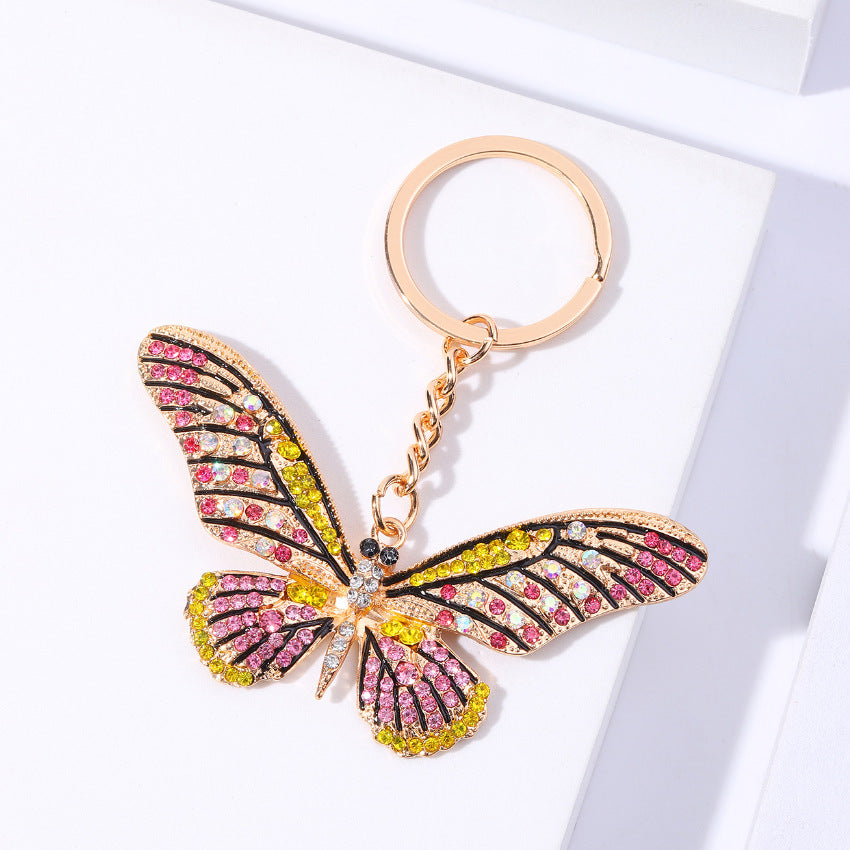 Wholesale Butterfly Full Diamond Alloy Keychain
