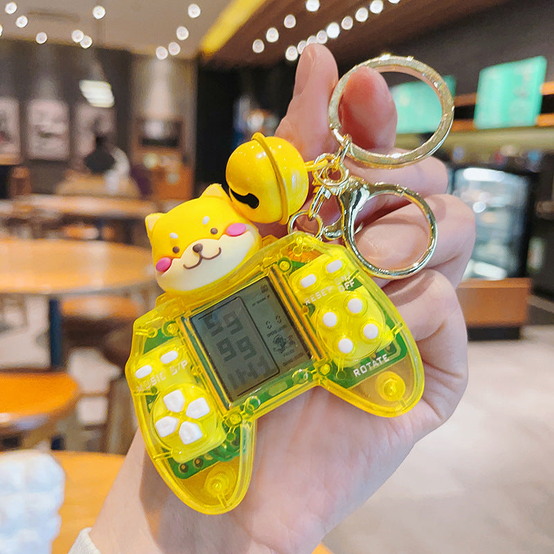Wholesale Creative Cartoon Mini Game Machines Square Game Machines Plastic Keychains
