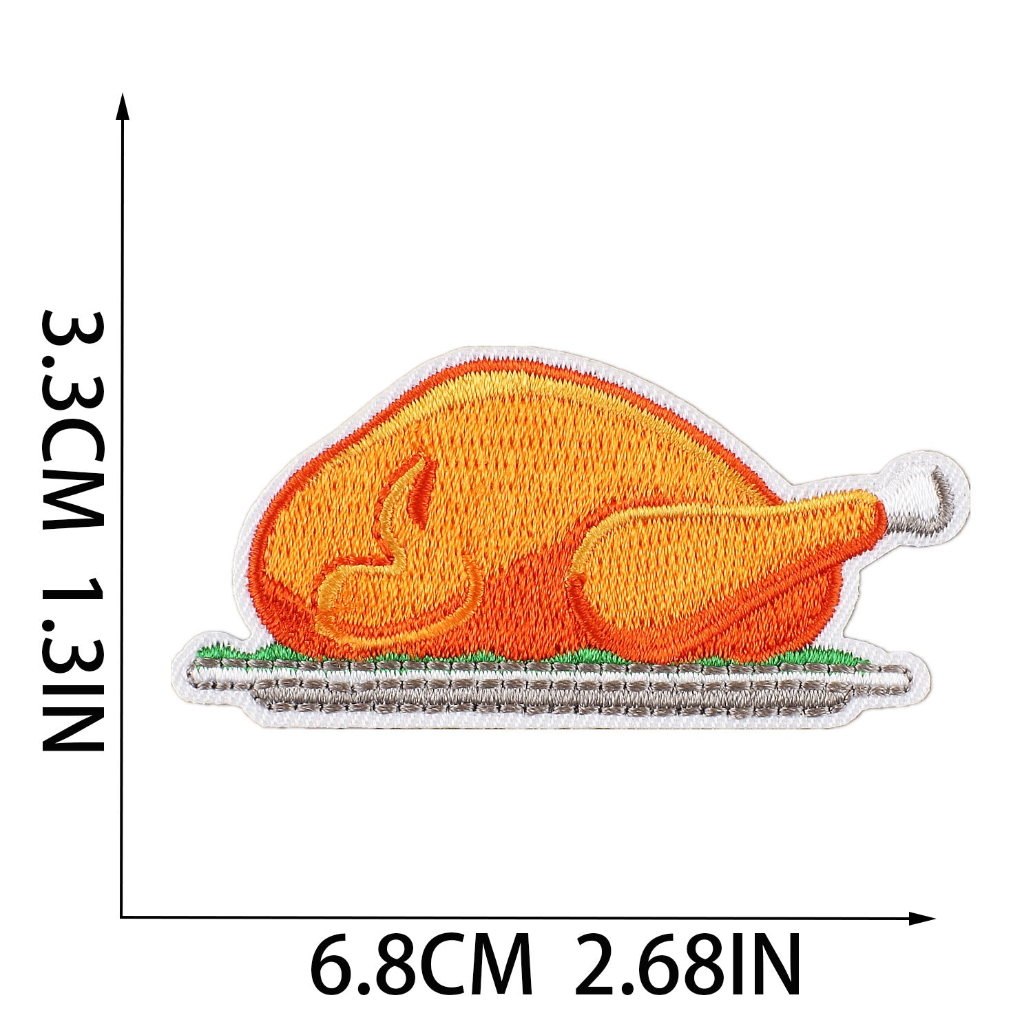 Wholesale Embroidered Patches Thanksgiving Theme Pumpkin Maple Leaf Corn Polyester Thread DIY Clothing Decorative Craft Supply