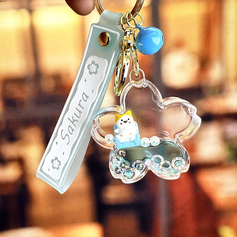 Aceite acrílico al por mayor en el llavero flotante