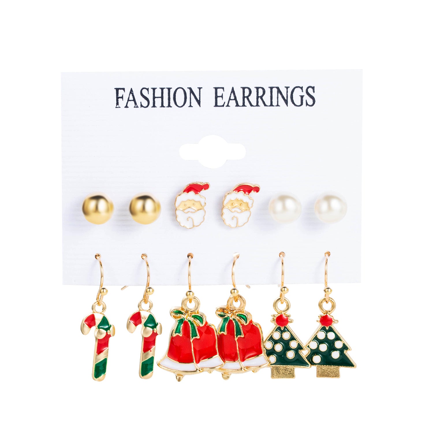 Wholesale 1set Christmas Oil Drop Earrings