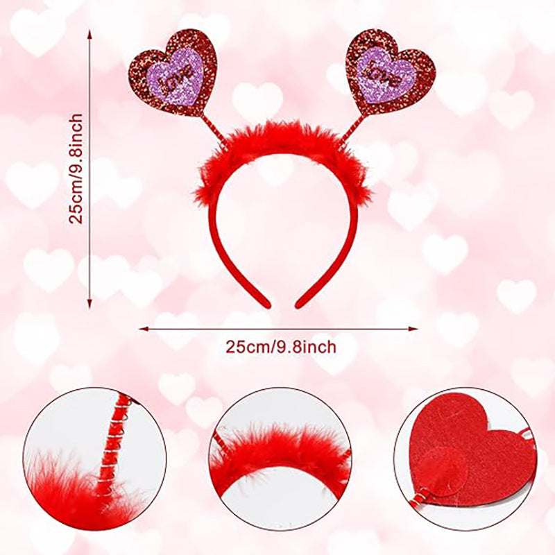 Wholesale Valentine's Day headband single party dress up headband wedding ball photo props