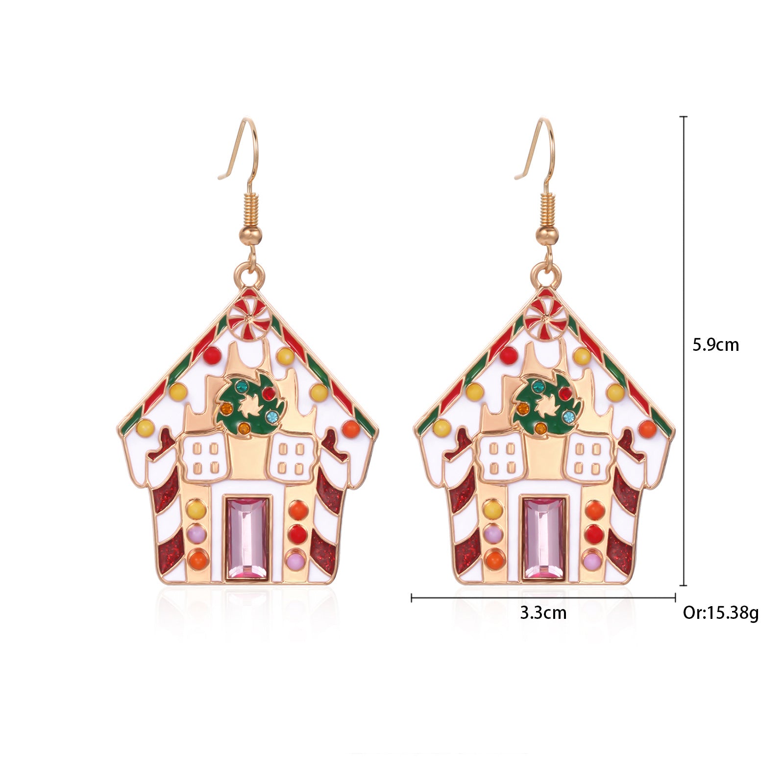 Wholesale Christmas Fashion Creative Bell Snowman Elk Earrings