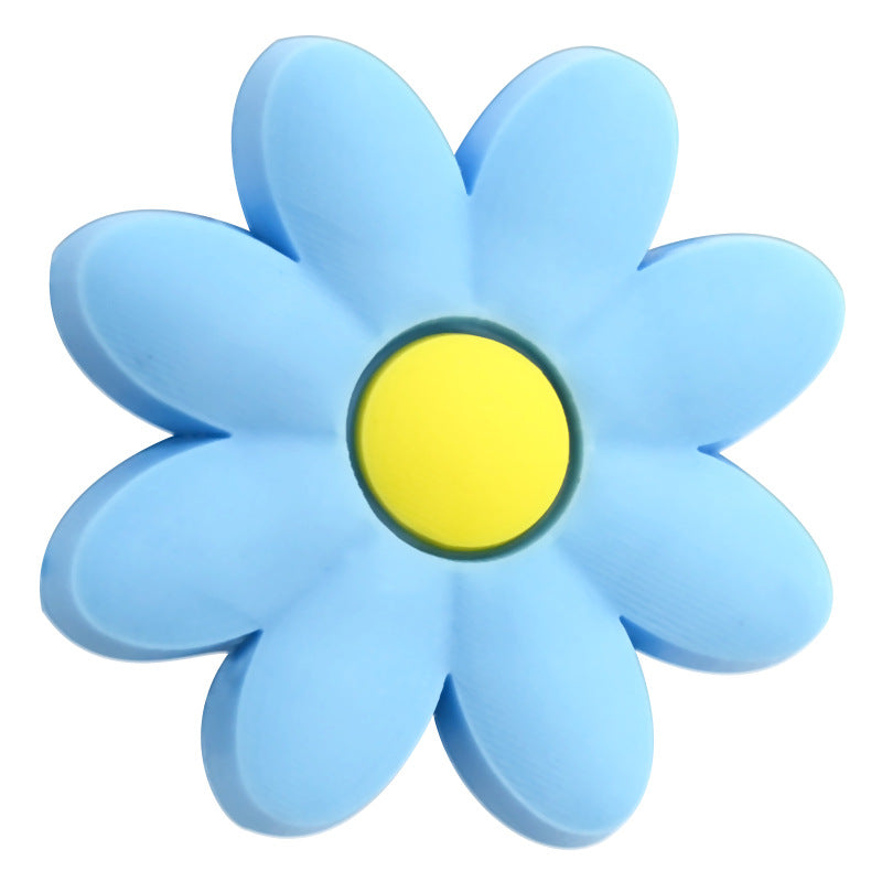 Wholesale Random  100pcs/pack  Cute cartoon flower series soft rubber beads