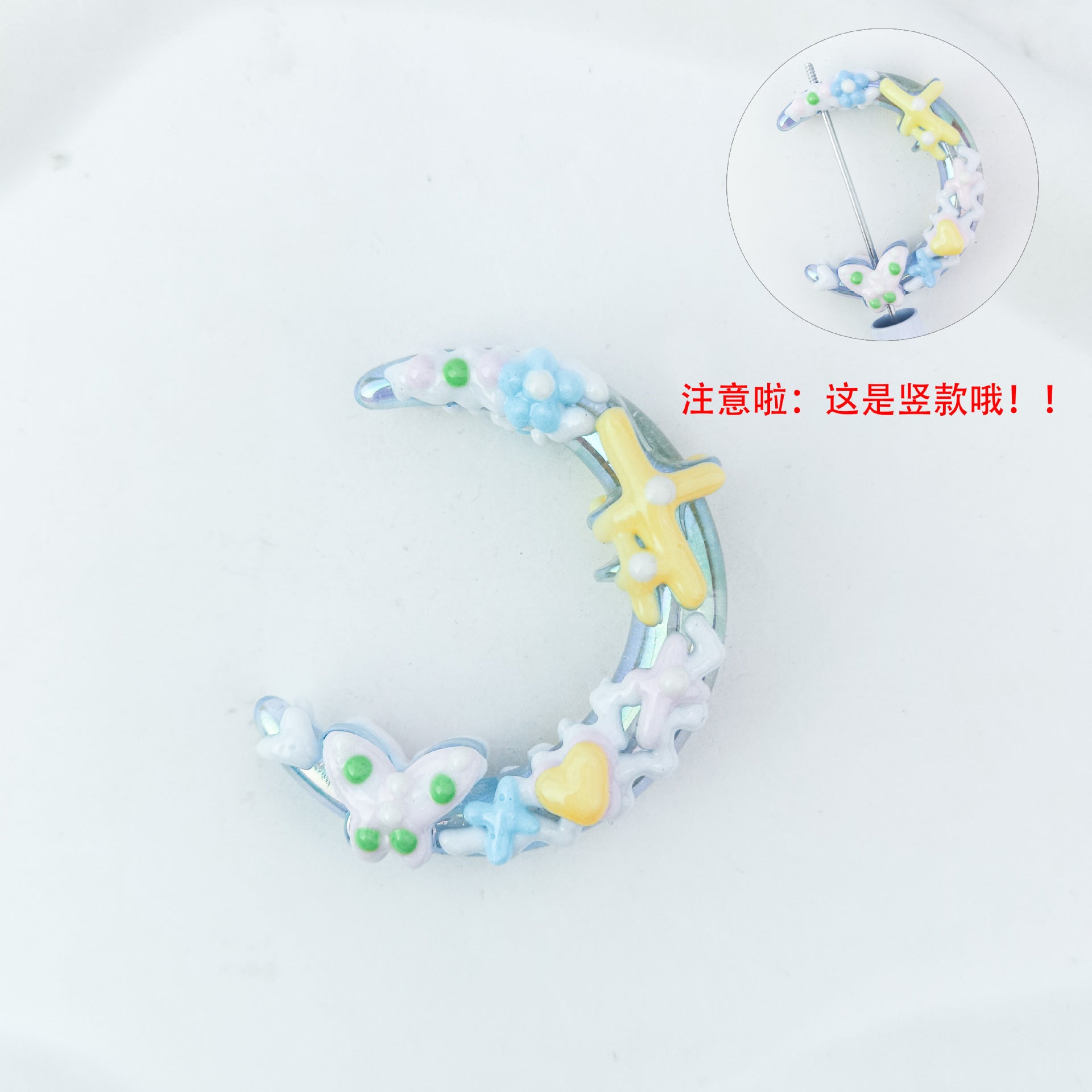 Wholesale 5pcs Heavy Oil Hand Painted Beads  Cartoon Cute Macaron  Acrylic Beads