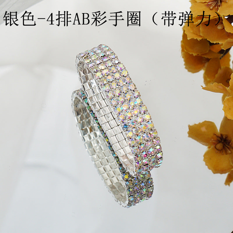 Wholesale Colored Rhinestones Sweet Crystals Bracelet