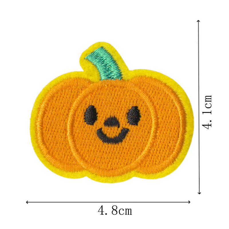 Wholesale Embroidered Pumpkin Patches  Iron On Appliques Set Of 9 For Towels DIY Home Decor