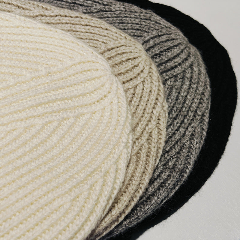 Wholesale Knitted Loose Thick Wool Hat