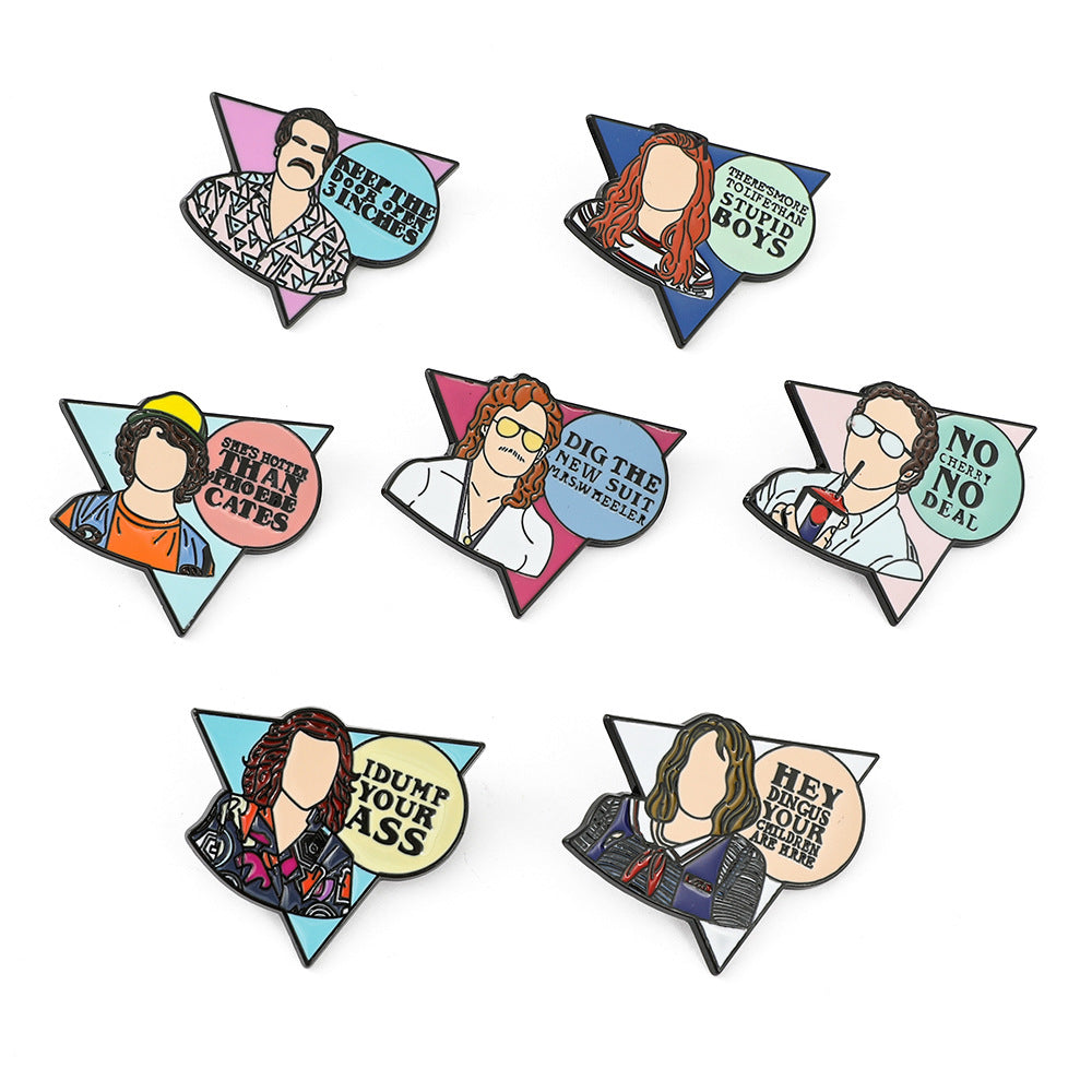 Wholesale Cute cartoon metal badge Brooch