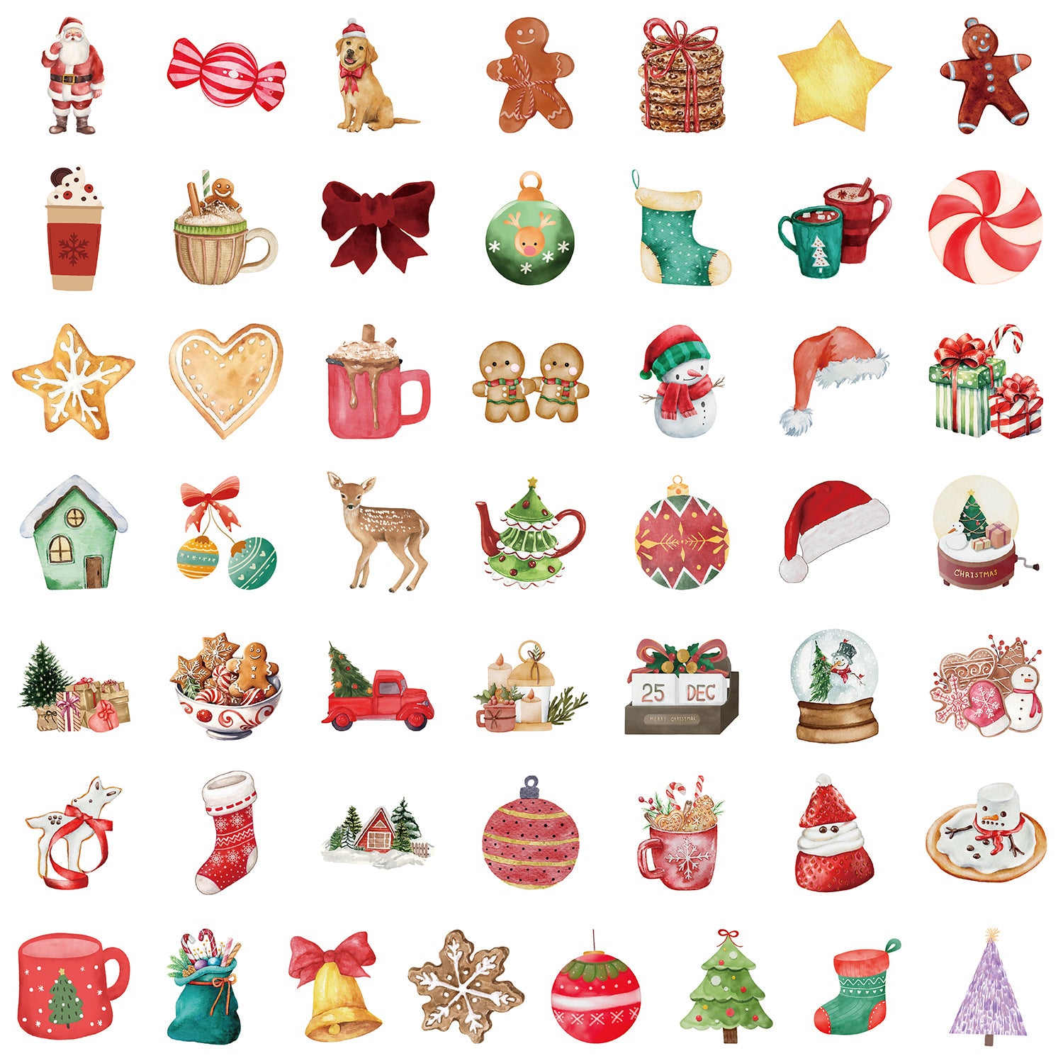 Wholesale 50pcs  Christmas graffiti stickers