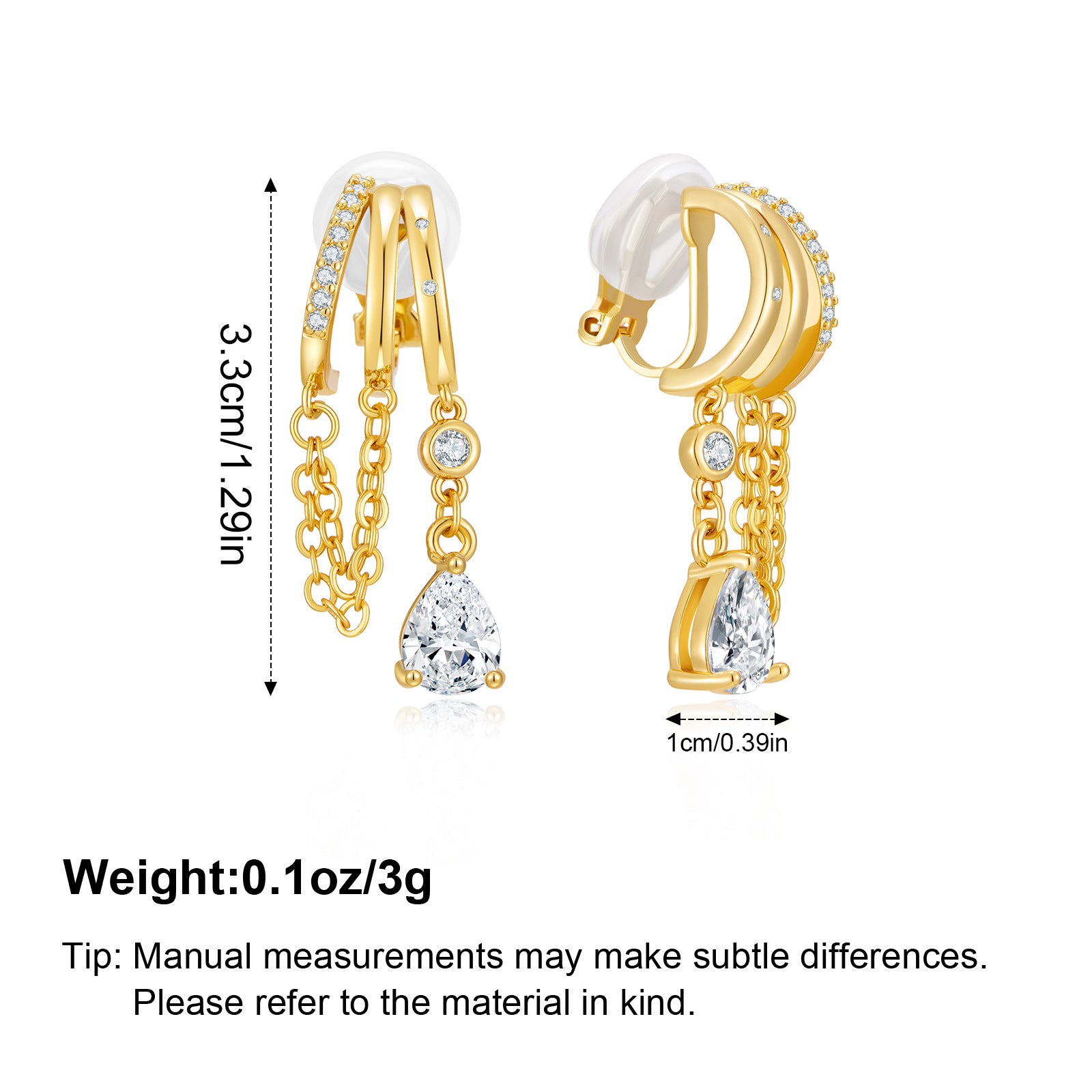Wholesale Vintage tassel studded diamond earrings