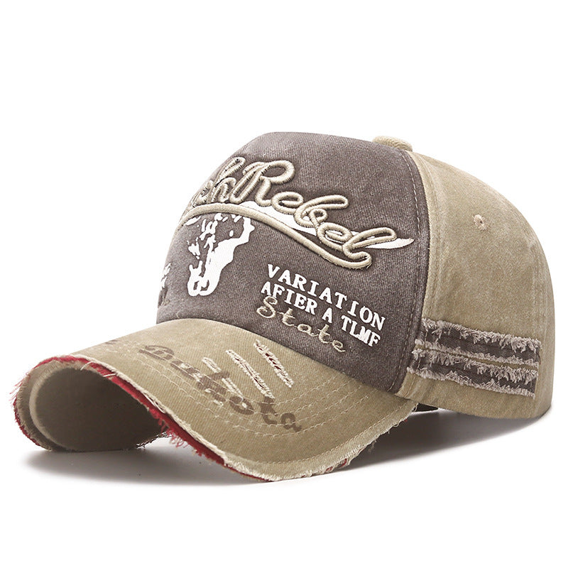 Wholesale Coated Washed Edge Damaged Old Baseball Cap