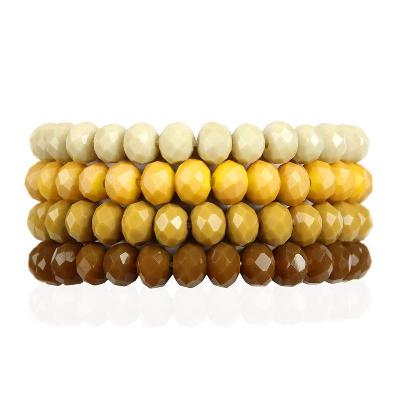 Wholesale DIY Crystal Colorful Elastic Bracelet