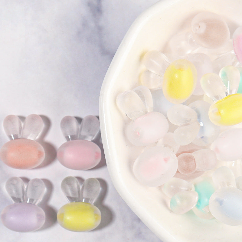 Wholesale Acrylic Transparent Candy Colored Flower Beads