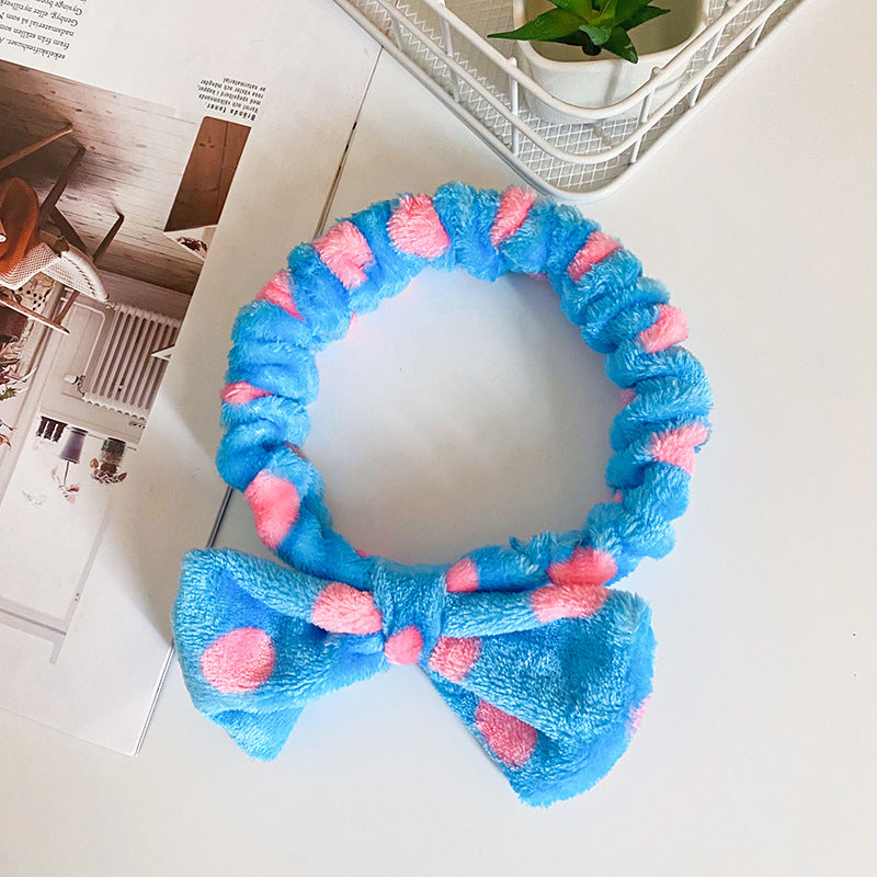 Wholesale Fabric Narrow Stripe Butterfly Tie Hair Band