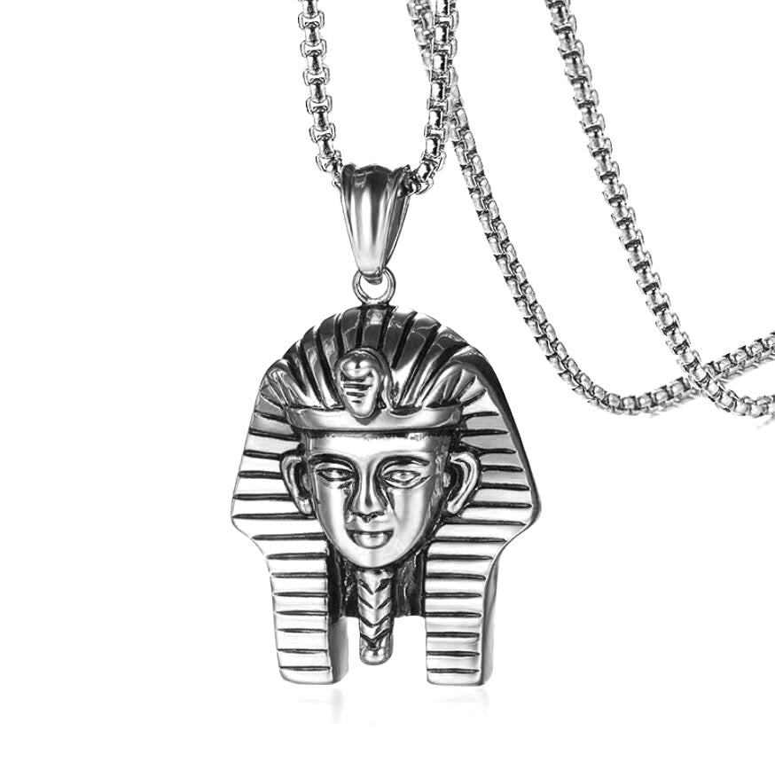 Wholesale Retro Hip Hop Stainless Steel Skull Necklace Bohemian Style