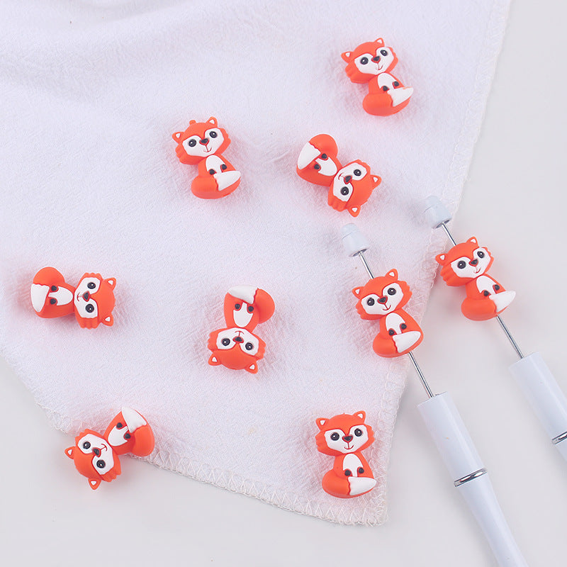 Wholesale 3pcs 3D New baby products cartoon silicone koala small tooth glue creative DIY baby molars nipple anti-chain accessories