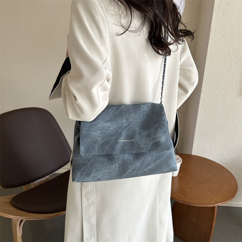 Wholesale Retro Large Capacity Denim Versatile Chain Shoulder Bag