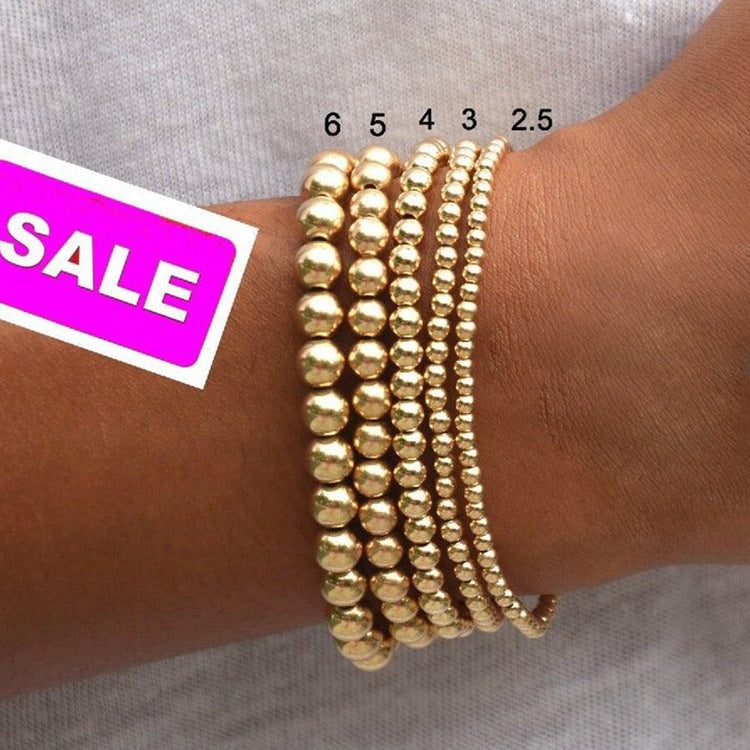 Wholesale Niche creative design temperament beaded bracelet set sweet and cool stacking jewelry