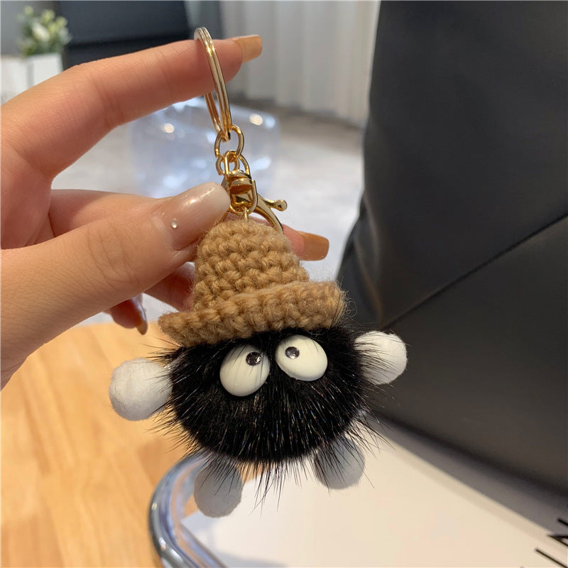 Wholesale Cute Plush Ball Keychains