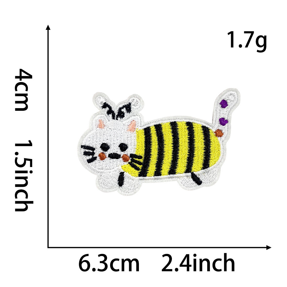 Wholesale Embroidered Self Adhesive Dachshund Dog Patch Set Cute Cartoon Design For Coats DIY Fashion Accessory