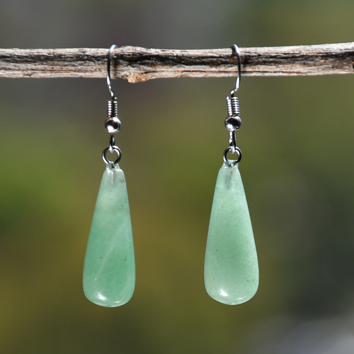Wholesale  Water Drops Natural Stone Pendant Earrings