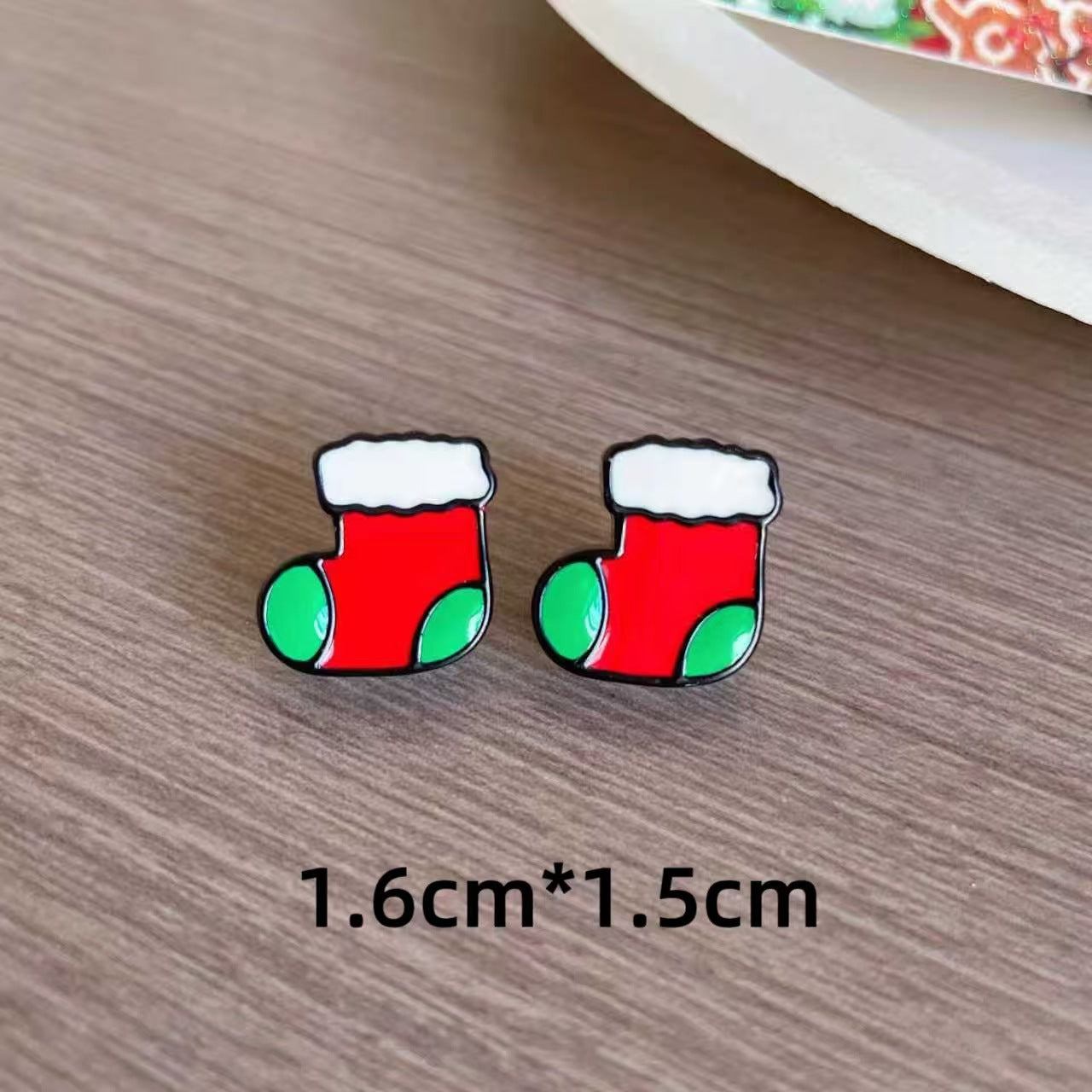 Wholesale Cute Reindeer Gingerbread Man Earrings