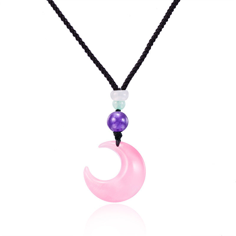 Wholesale Resin Moon Necklace