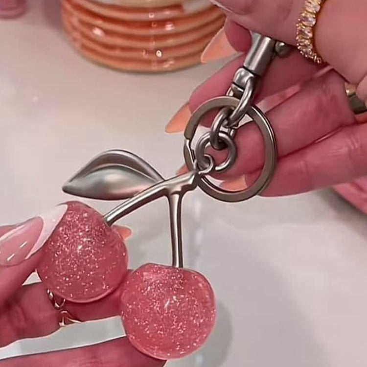 Wholesale Crystal Cherry Keychain Bag Pendant