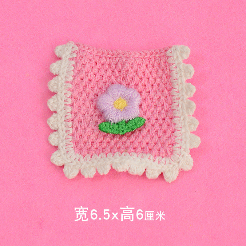 Wholesale Cute Cartoon Embroidered Fabric Patches With Floral And Fruit Designs For Clothing And Bags
