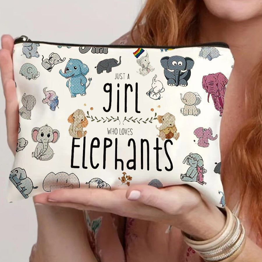 Wholesale spot canvas zipper bag canvas cosmetic bag zipper canvas bag pencil case