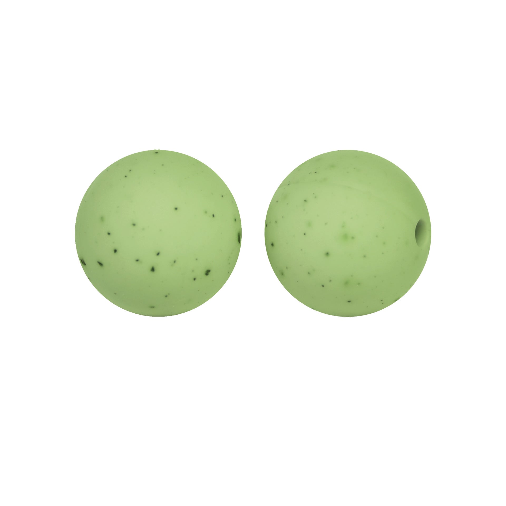 Wholesale 50pcs/pack Imitation Metal Style Speckle Silicone Beads