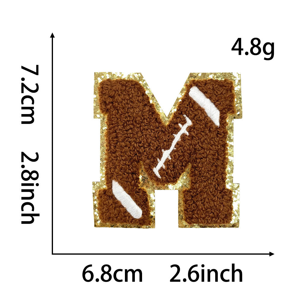 Wholesale Teacher S Day Chenille Embroidered Letter Bow Patch Set Self Adhesive Iron On DIY Decor For Shoes And Hats