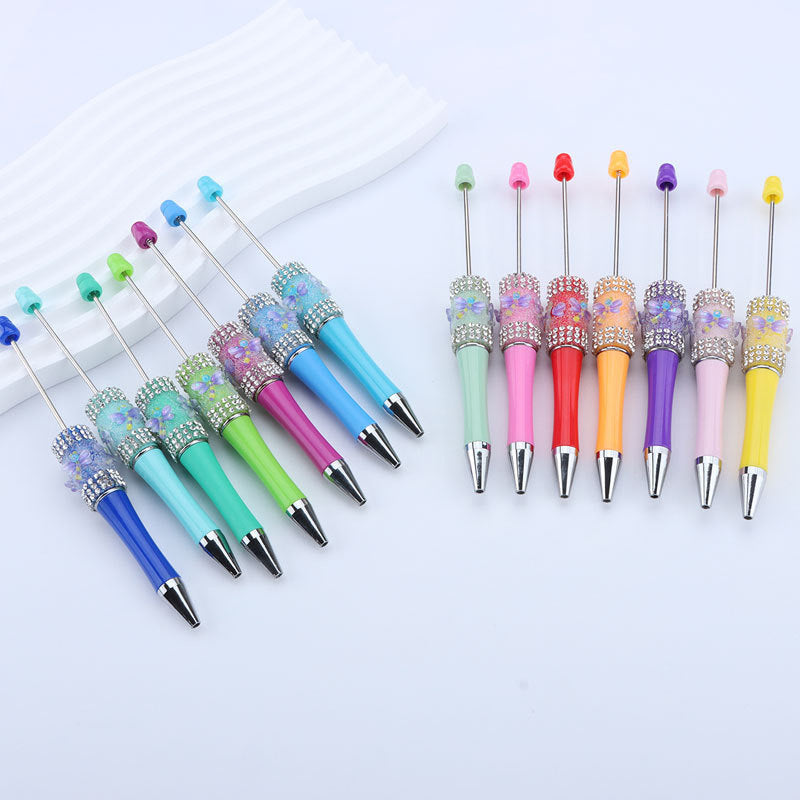 wholesale beadable pens Sugar dragonfly bead pen DIY