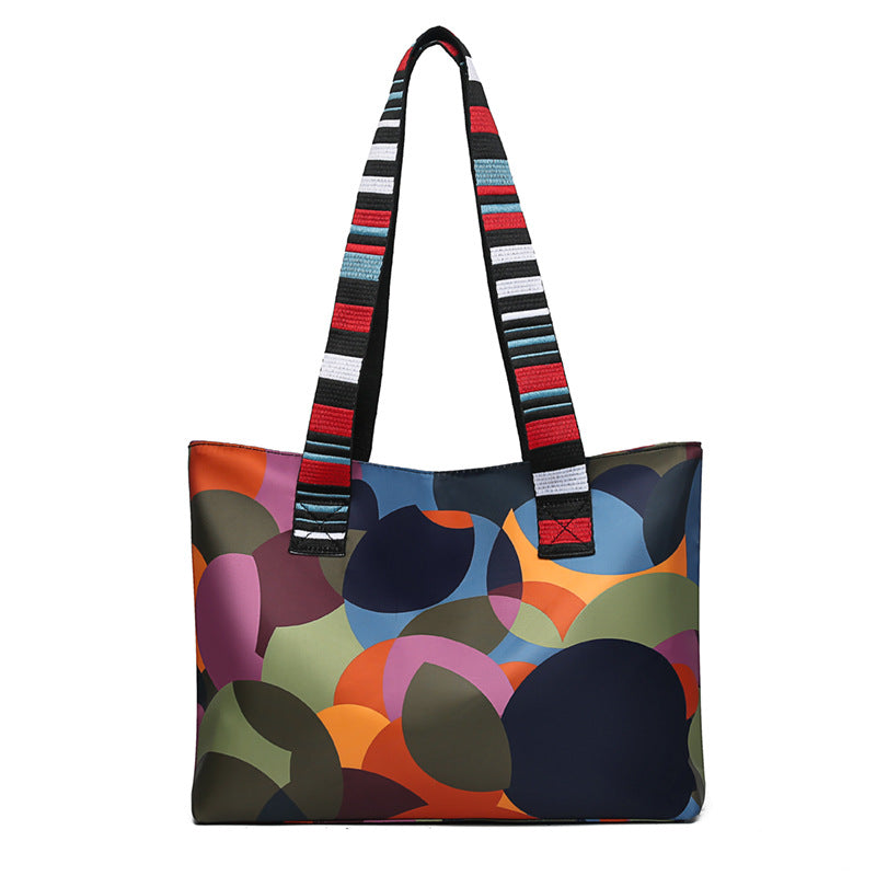 卸売オックスフォード布大容量プリントショルダーバッグ
