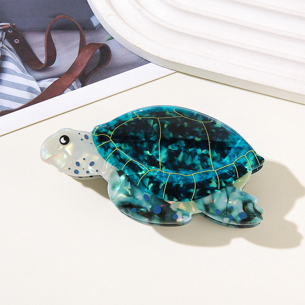 Wholesale marine animal turtle back of the head hair shark clip cute headdress